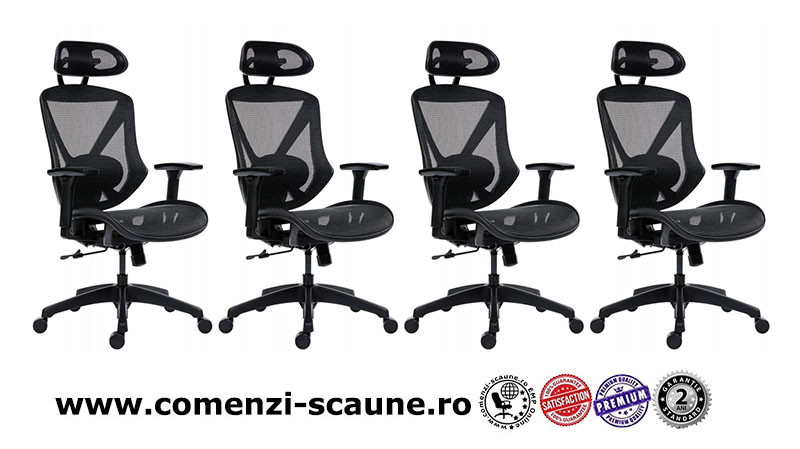 Scaune de birou ergonomice model AERO PRO flexibile și rezistente-4