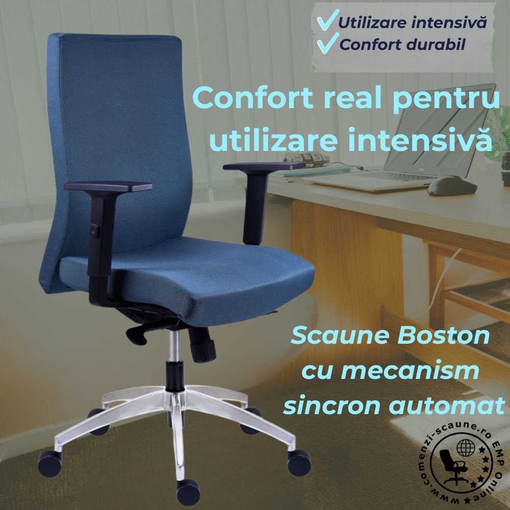 Scaune Boston profesionale – confort durabil și mecanism sincron, Comenzi-Scaune 1
