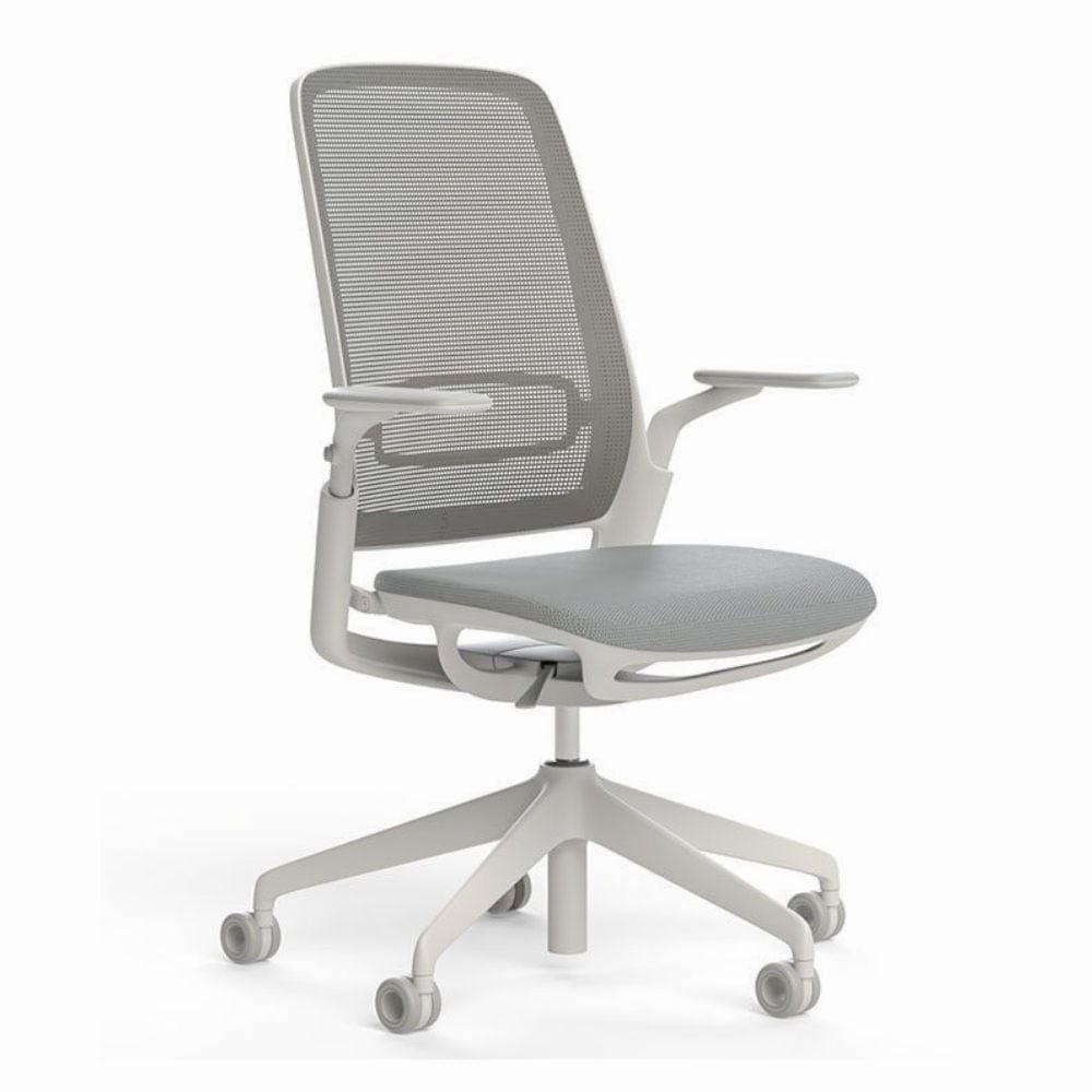 Scaun ergonomic de birou Etherea alb