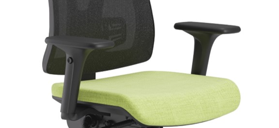 Scaun ergonomic confortabil și relaxant-PURE BLACK MESH-brate reglabile