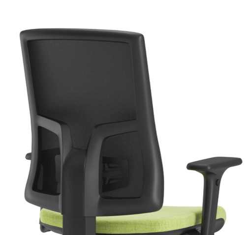 Scaun ergonomic confortabil și relaxant-PURE BLACK MESH-Suport lombar fix