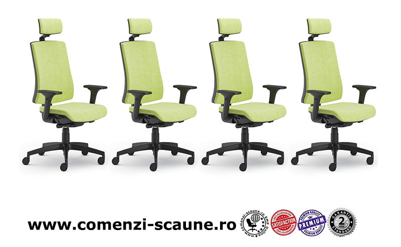 Scaun ergonomic confortabil și relaxant-PURE BLACK T PDH-1