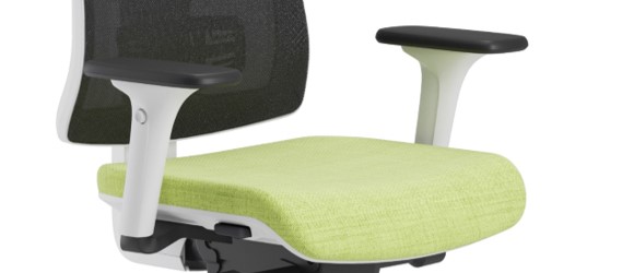 Scaun ergonomic confortabil si relaxant-PURE WHITE MESH PDH-Brațe reglabile
