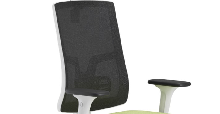 Scaun ergonomic confortabil si relaxant-PURE WHITE MESH PDH-Spătar tapițat