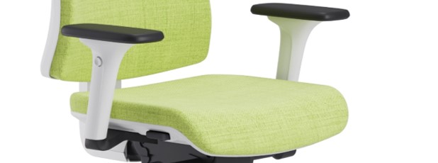 Scaun ergonomic confortabil si relaxant-PURE WHITE T PDH-Brațe reglabile