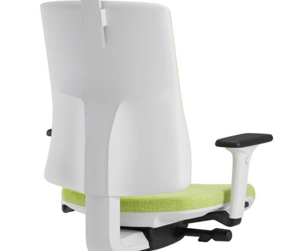 Scaun ergonomic confortabil si relaxant-PURE WHITE T PDH-Suport lombar fix