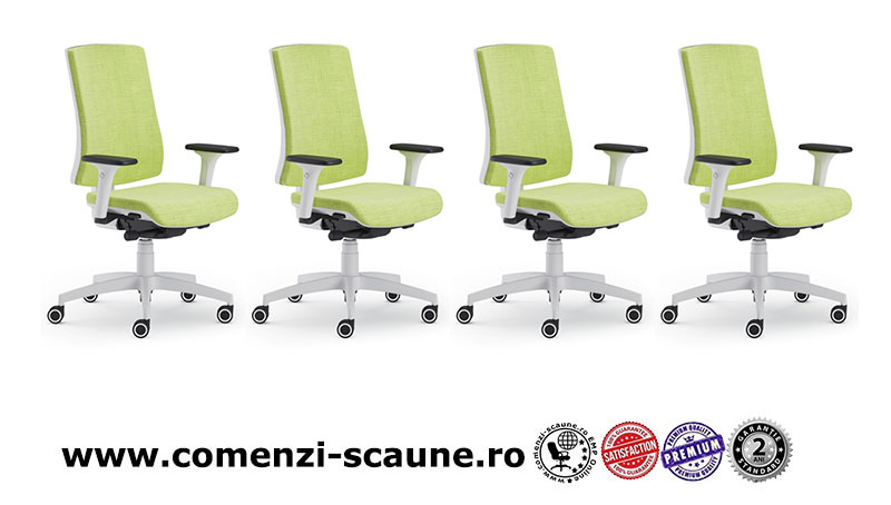 Scaun ergonomic confortabil si relaxant-PURE WHITE T-1