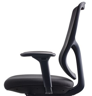 Scaun de birou modern UVE Black-Standard-Spătar în formă de S