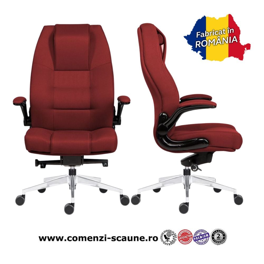 Scaune cu spătar înalt și rezistent Markus culoarea vișiniu