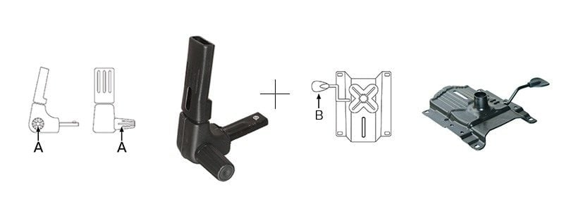 Scaun ergonomic rotativ de birou Xenia mecanism de contact