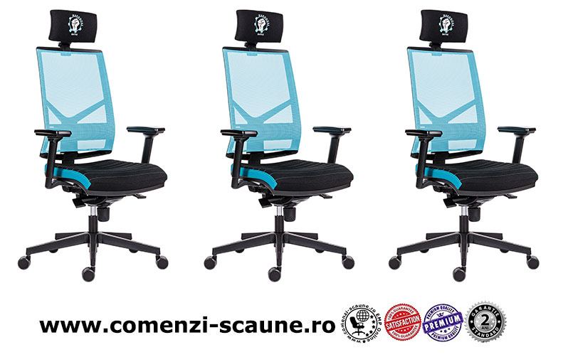 Scaune de gaming și birou confortabile design inovator-Battle Cyan-2