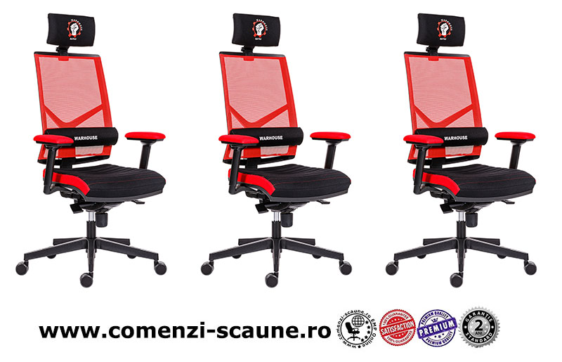 Scaun de gaming și birou design inovator-Battle Red-3