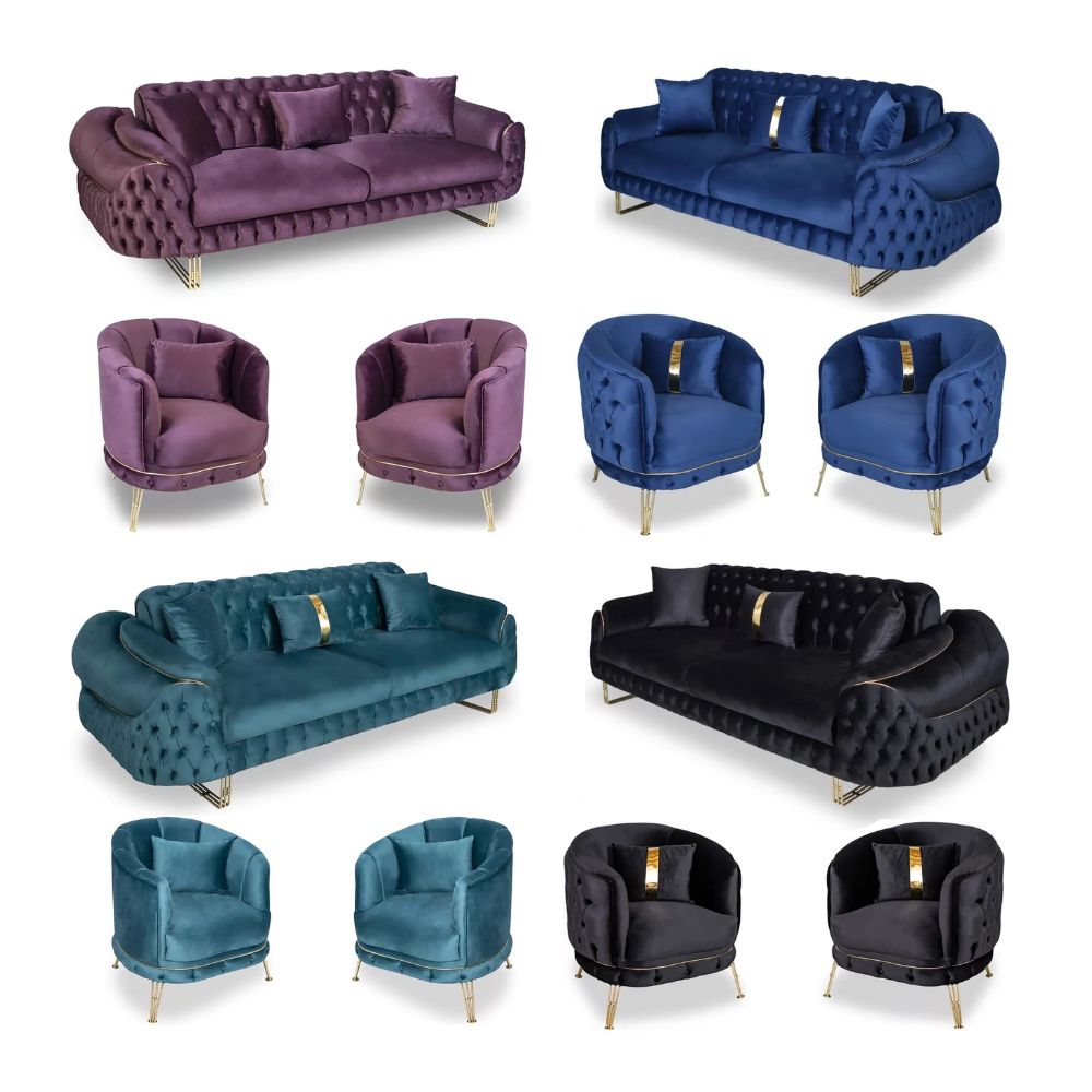 Seturi Bella canapea-fotoliu 3-1 în diverse culori