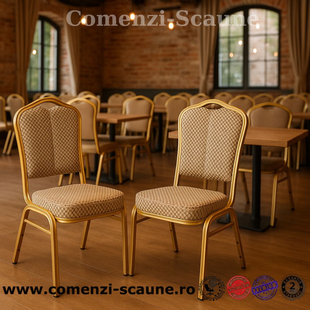 Scaune pentru conferință, diverse evenimente HORECA SM culoarea Crem