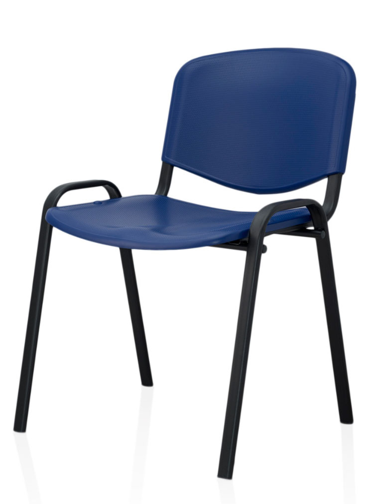 Scaun pentru elevi pe cadru metalic cu plastic
