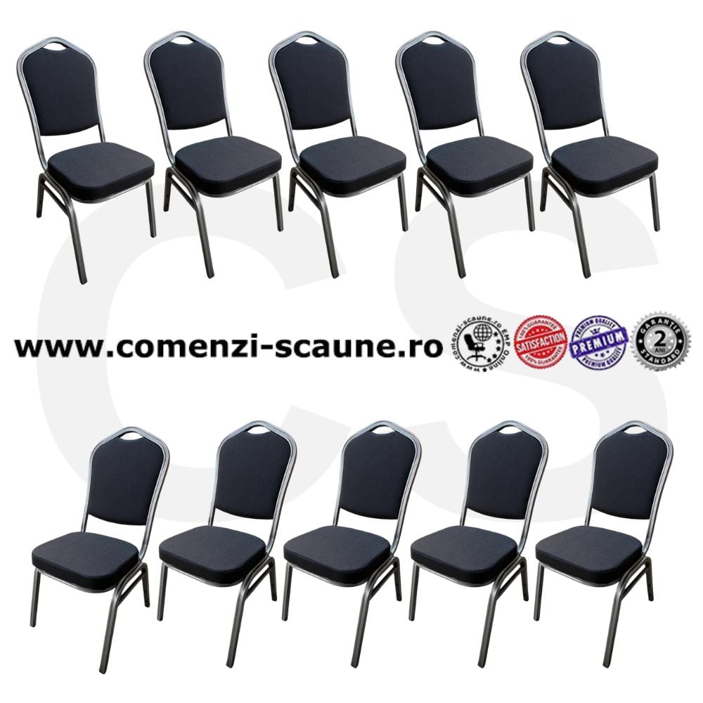 scaune pentru diverse evenimente model TS culoarea neagră