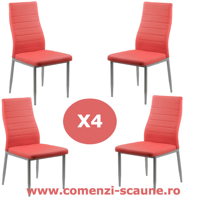 Set-4-scaune-bucatarie-rosu